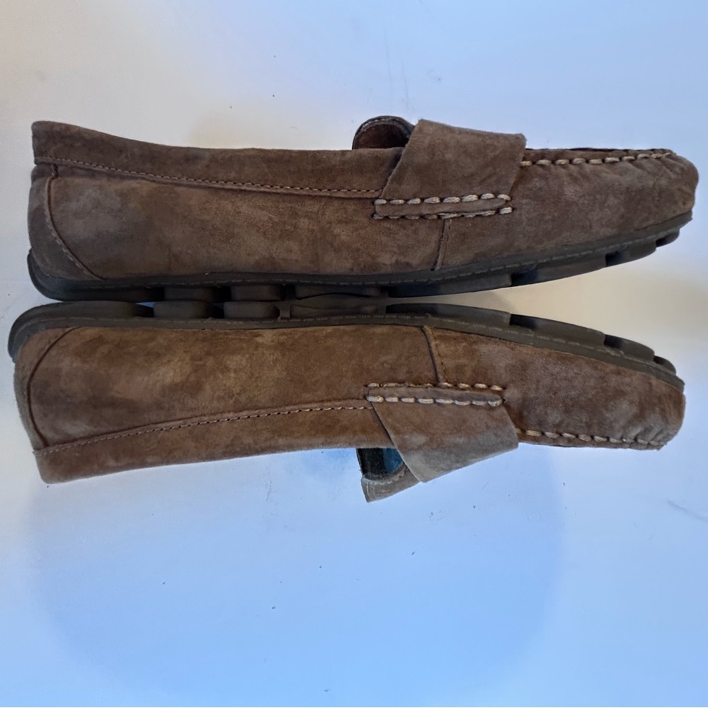 White Mountain Skipper Tan Suede Penny Loafers Size 9 - Picture 5 of 7